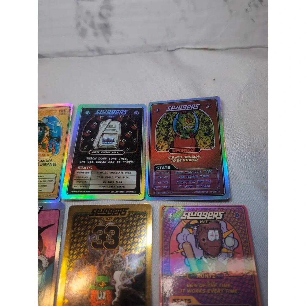 Sluggers Hit Lot of 15 Collectible Holographic Trading Cards 420
